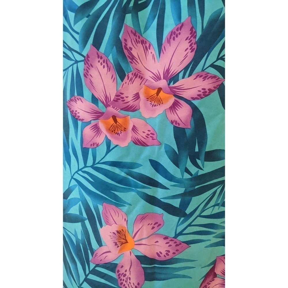 Worthington Sz 8 Wrap Skirt Long 100% Silk Tropical Hawaiian Vintage JCPenny - Picture 9 of 12